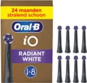 Oral-B iO Series Radiant White Zwart - Originele opzetborstels voor wittere tanden - 8 Stuks